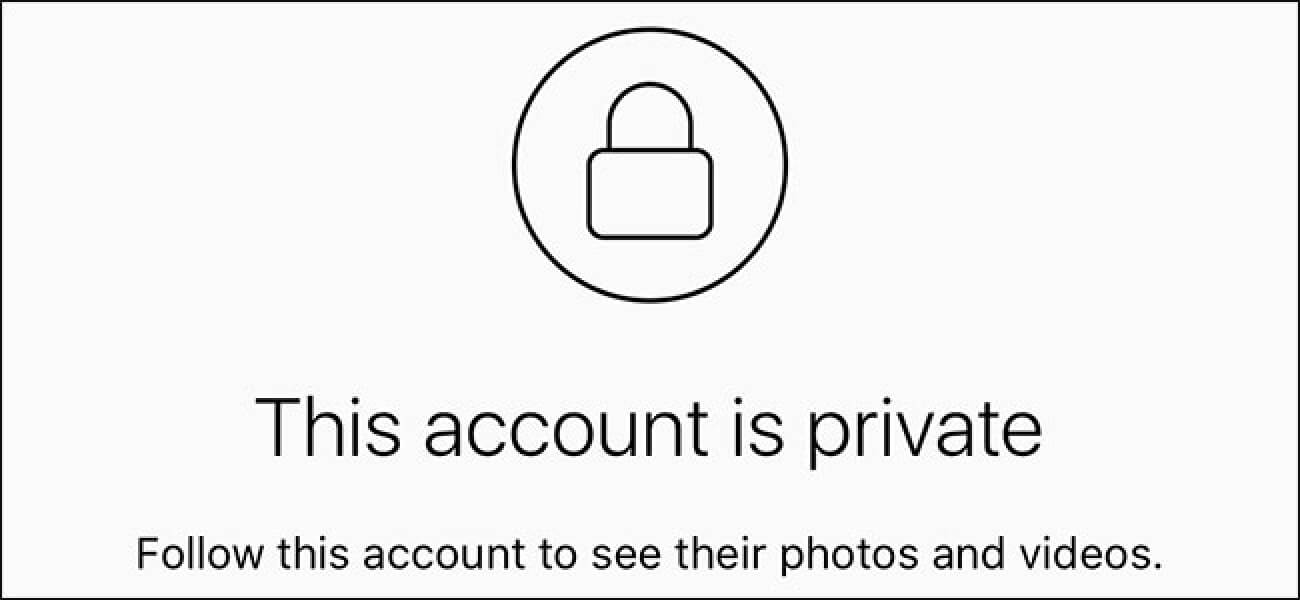 private instagram account