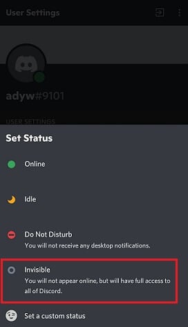hide online status discord hide online status discord