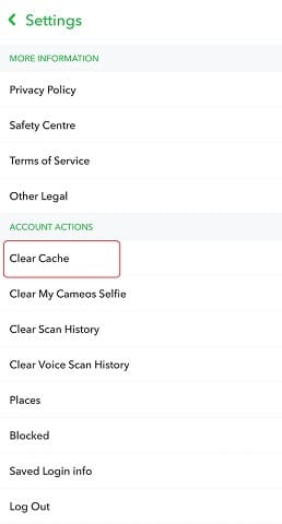 clear-cache-snapchat
