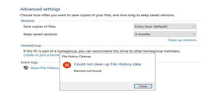 file-history-element-not-found