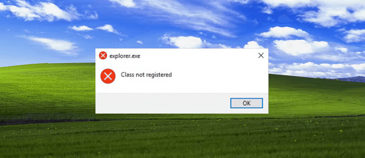class-not-registered-explorer-exe