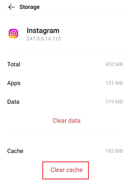 clear-cache-instagram