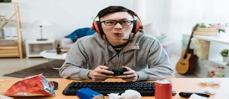 professional gamer concentrating playing games