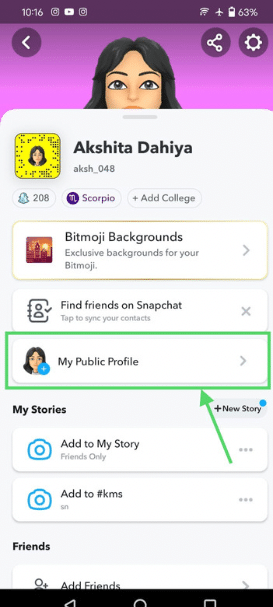 Smash the "My public profile" option. 