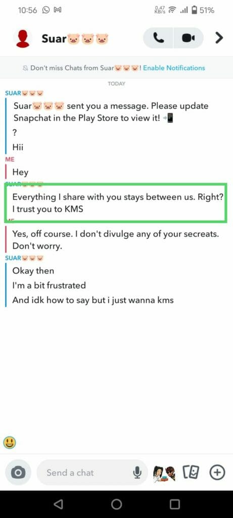 Kms as keep my secrets
